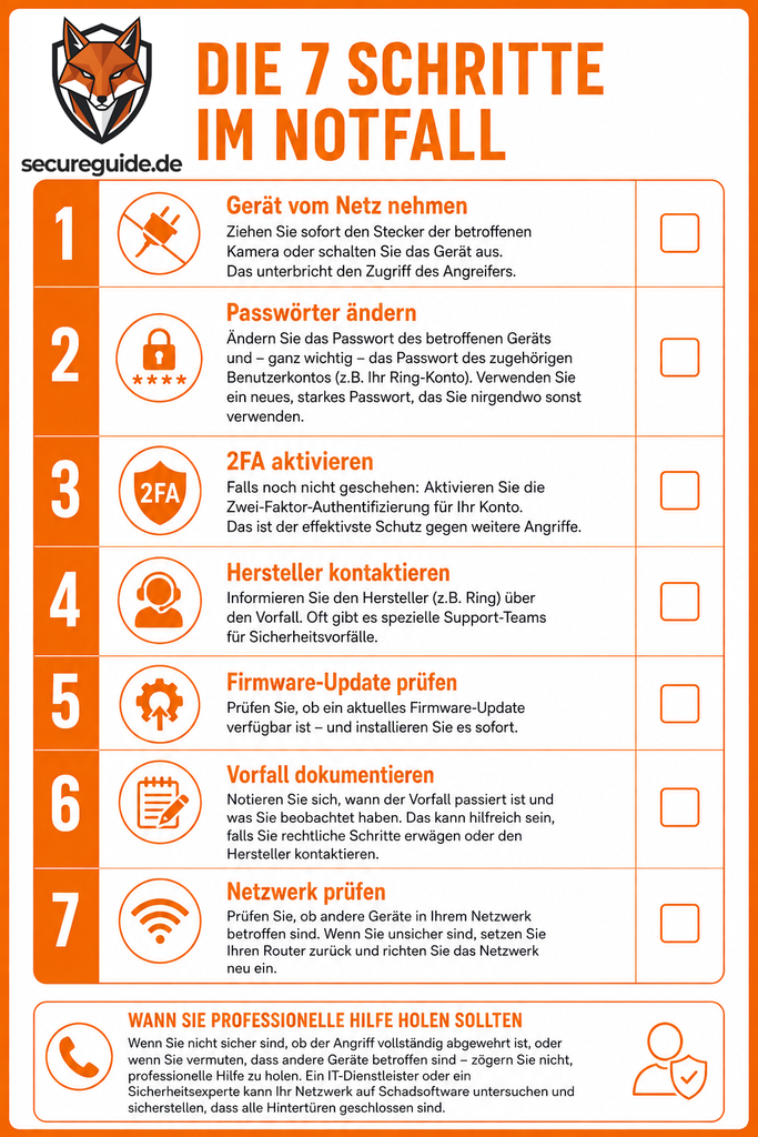 Eine Smarthome-Notfall-Checkliste um die Smarthome-Sicherheit weiter zu verbessern und sich im Notfall zurecht zu finden. 